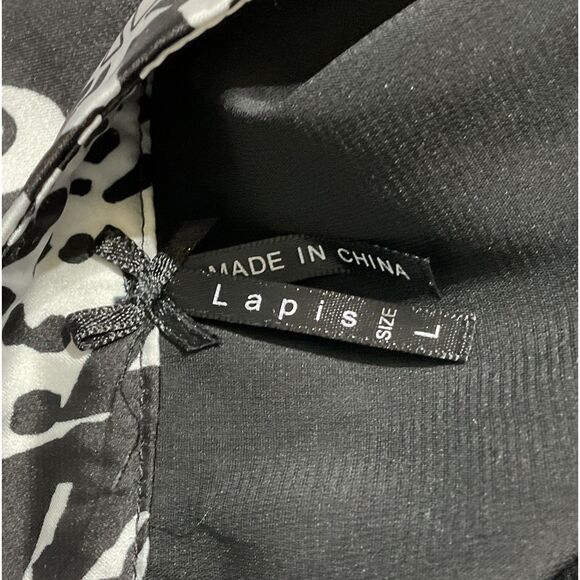 Lapis Layered Ruffle Skirt Animal Print Size L - Picture 8 of 10